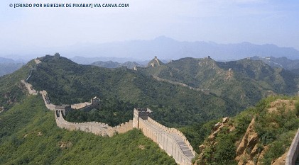 Muralha da China vista do espaço Muralha da China vista do espaço