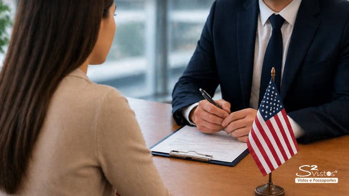passo a passo visto americano